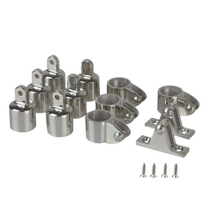 Stainless Steel 316 Marine Bimini Top Cap Eye End Rivet Hole Fits OD 1 Inch Tube <b>Yacht</b> Boat Hardware Canopy Fittings Stainless S - Product Image 6