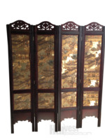 Paravent Feng Shui Vintage, Paravent Décoratif en Bois, Séparateur de Cloison, Panneau Mural en Bois de Cyprès au Design Élégant