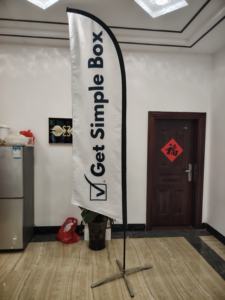 Пользовательский флаг с перьями с защитой от ржавчины алюминиевым полюсом для использования в любую погоду - Product Image 5