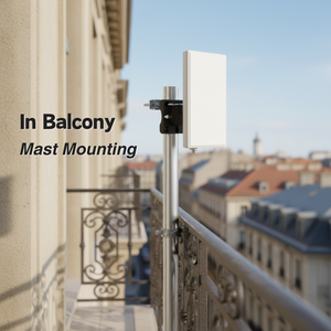 Antena de TV Digital ANTOP DVBT2 para Exteriores e Interiores con Opciones de Montaje en Poste/Pared y Soporte de Mesa, Plástico, Ganancia de 28dB - Product Image 5