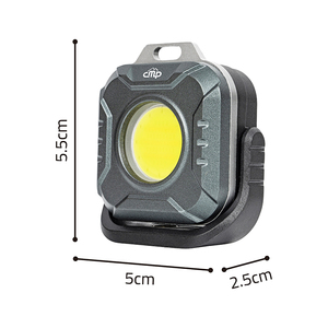 Mini Lámpara de Trabajo Portátil Recargable USB para Exteriores, con Imán, de 2 a 10 Horas de Duración, con 180 °   Base Ajustable - Product Image 1