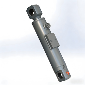 Cylindre <span class=keywords><strong>hydraulique</strong></span> à double action soudé sur mesure pour machines d'ingénierie, offrant une puissance de poussée et de traction élevées - Product Image 2