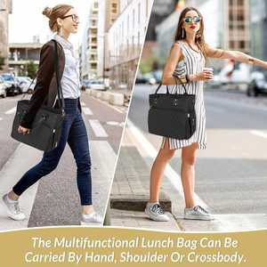 Large Capacity Waterproof Nylon Thermal Cooler <b>Tote</b> <b>Bag</b> Leakproof Design for Work Women Insulated Lunch <b>Bag</b> - Product Image 6