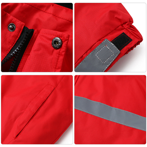 Venta al por mayor de alta calidad Super cálido mujeres hombres <span class=keywords><strong>chaqueta</strong></span> <span class=keywords><strong>reflectante</strong></span> de invierno ropa de trabajo de lana cortavientos impermeable <span class=keywords><strong>chaqueta</strong></span> a prueba de viento - Product Image 6