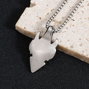 Yunnique – pendentif épée dragon flamme alien en acier inoxydable, collier Hip Hop Punk pour hommes, cadeau, design géométrique, JD215 - Product Image 3