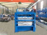 Machine de fabrication de tôle ondulée trapézoïdale à trois couches, prix bas