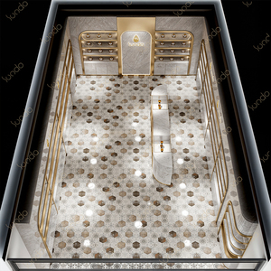 Design di Lusso per Esposizione Profumi, Vetrina LED a Parete per Cosmetici, Arredamento Personalizzato per Negozi - Product Image 4