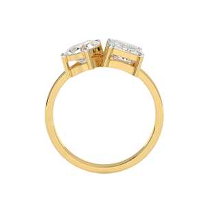 Nuevo Anillo de Compromiso Solitario con Diamante Cultivado en Laboratorio, Corte Esmeralda, OEM/ODM, Personalizado, Oro Sólido de 14K/18K/22K, Lujoso, para Mujer, Certificado con Láser - Product Image 3