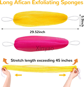 Biểu Tượng Tùy Chỉnh Nylon Tắm Chính Hãng Phi Tẩy Tế Bào Chết <span class=keywords><strong>Net</strong></span> Bọt Biển Tắm Miếng Bọt Biển Với Knots Dây Lại Scrubber Tẩy Tế Bào Chết Khăn Lau - Product Image 6