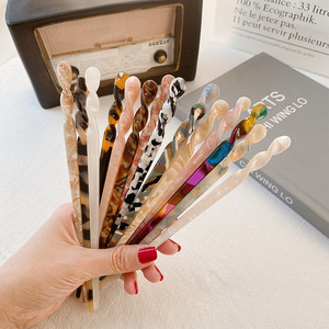 1 <span class=keywords><strong>épingle</strong></span> <span class=keywords><strong>à</strong></span> <span class=keywords><strong>cheveux</strong></span> en acétate Style japonais pour femmes, 17.6cm, rétro, coquille de tortue, longue et Simple - Product Image 6