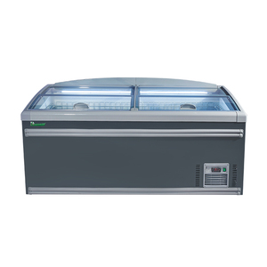 Coffre à portes coulissantes <span class=keywords><strong>en</strong></span> verre Combinaison horizontale Congélateurs commerciaux Congélateur d'île de supermarché - Product Image 1