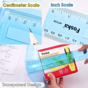 Righello a T in Plastica Altamente Trasparente Foska per <span class=keywords><strong>Disegno</strong></span> e Cornici, con Foro per Appendere, Facile da Impugnare e Conservare - Product Image 4