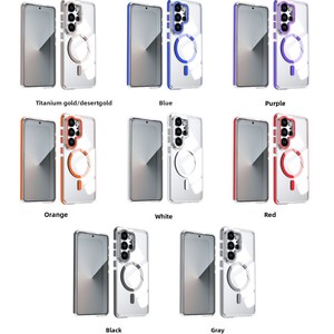 Coque de téléphone pour Galaxy S26, résistante aux chutes, transparente, magnétique, avec revêtement anti-jaunissement, compatible avec la charge sans fil - Product Image 6