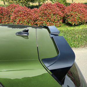 Volkswagen Golf 8 Rear Trunk Spoiler Ducktail Piano Black Carbon Fiber Texture ABS Material - Product Image 2