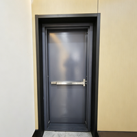 Puertas Cortafuego Comerciales de Acero Certificadas por Modern Security USA, Puertas Metálicas Exteriores Dobles con Clasificación de Resistencia al Fuego de 3 Horas, Garantía BST de 2 Años