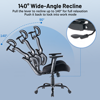 Chaise de bureau de direction moderne de luxe haut de gamme avec design en tissu maillé, caractéristiques ergonomiques professionnelles et accoudoirs réglables