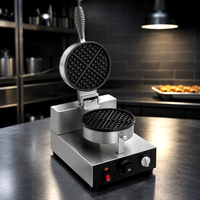 Machine à gaufres belges miniatures électriques commerciales, plaques antiadhésives, machine à gaufres pour restaurants et hôtels