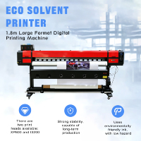 Impresora Plotter de 1.8m para Vinilo, Impresión Digital de Pancartas Flexibles, Precio de Máquina de Impresión de Gran Formato Xp600 I3200 con Tinta Eco Solvente