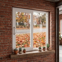 Fenêtres coulissantes en PVC LEDOW P80 à valeur ajoutée durable avec indice d'efficacité énergétique pour les appartements multifamiliaux