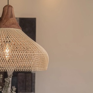 Đèn chùm trang trí phòng khách, phòng ngủ, gác xép, quán bar bán chạy năm <span class=keywords><strong>2025</strong></span>, làm bằng mây đan thủ công - Product Image 6