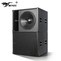 Subwoofer Profesional Activo de 18 Pulgadas, 1200W, Neodimio, Cardioide, para Sistemas de Sonido en Conciertos y Giras