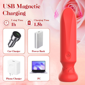 Mini vibromasseur portable pour femmes, 10 vibrations, stimulateur clitoridien et du point G, silencieux, étanche, jouet en silicone - Product Image 5