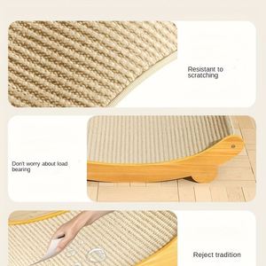 Cama para Gatos de Sisal de Entrega Rápida, Rascador para Gatos, Desmontable, Lavable, Cómoda Hamaca para Gatos, Juguetes y Accesorios para Mascotas - Product Image 2