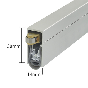 Sellos Inferiores para Puertas Pivotantes <span class=keywords><strong>de</strong></span> <span class=keywords><strong>Aluminio</strong></span> con Rodillo, Burletes Acústicos Automáticos Desplegables HL052 14*30MM - Product Image 4