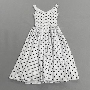 Abiti Estivi da Donna Casual per Feste e Matrimoni, Bianchi e Neri <span class=keywords><strong>a</strong></span> <span class=keywords><strong>Pois</strong></span>, Senza Maniche, Scollo <span class=keywords><strong>a</strong></span> V, Svasati, Lunghi fino al Pavimento, Stile <span class=keywords><strong>A</strong></span>-Line - Product Image 6