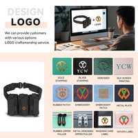 Ceinture tactique modulaire avec pochettes détachables, ceinture utilitaire réglable pour la chasse, le tir et les activités tactiques en plein air