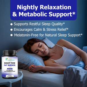 Capsules Brûle-Graisses Nocturnes Best-Seller avec Vitamine D pour Soutenir l'Activité Métabolique de Nuit et la Relaxation Nocturne - Product Image 6