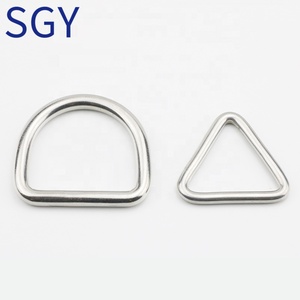 Hành <span class=keywords><strong>l</strong></span>ý túi phụ kiện cao đánh bóng bạc 316 thép không gỉ Hàn D Vòng phần cứng - Product Image 5