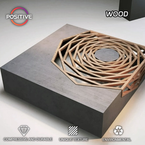 Contemporary Coffee <strong>Table</strong> Unique <strong>Patterned</strong> Wood Design with Sturdy Structure for Home Office Lounge Coffee <strong>Table</strong> - Product Image 2