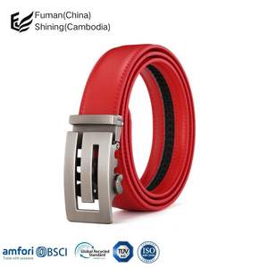 Cinturón de cuero de vaca en relieve informal de negocios para hombres negro marrón con aleación para hebilla - Product Image 2