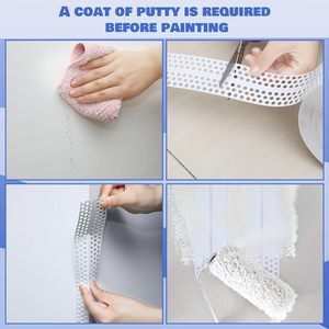 सफेद गर्म बिक्री तह pvc ड्रिवॉल संयुक्त टेप में रोल 50 मिमी x 30 मीटर 0.7 मिमी मोटी स्व चिपकने वाला - Product Image 4