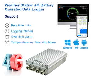 เครื่องบันทึกข้อมูล 4G TCP Modbus สำหรับสภาพแวดล้อม กันน้ำ IP67 ใช้พลังงานแบตเตอรี่ เซ็นเซอร์วัดอุณหภูมิห้องแช่แข็ง 4G - Product Image 4