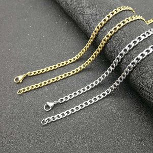 Yunnique <b>Titanium</b> Steel <b>Chain</b> Necklace 4.4mm 61cm Gold/Silver XL004 Dongguan for Gift Fashion Jewelry - Product Image 1