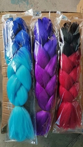 Cabello suave de ganchillo de 22 pulgadas Pre Looped 6 paquetes Faux Locs Trenzas de ganchillo Curly Ondulado Diosa Locs para cabello de mariposa Locs - Product Image 6