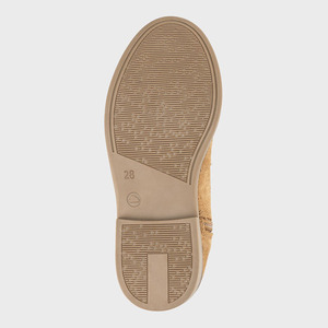 Tomaia in pelle scamosciata marrone invernale con decorazione nappa laterale <span class=keywords><strong>stivaletti</strong></span> piatti da scuola per <span class=keywords><strong>bambina</strong></span> - Product Image 4