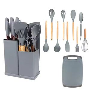 Bộ dụng cụ nhà bếp 18 món giảm giá, kèm hộp đựng, chất liệu silicon không BPA, dụng cụ nấu ăn, phụ kiện nhà bếp có tay cầm - Product Image 2