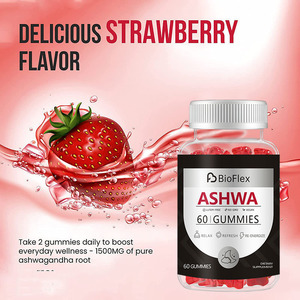 Vanwin Private Label OEM ODM Suppléments d'Ashwagandha personnalisés Saveur de fraise Les bonbons à l'Ashwagandha améliorent la mémoire et le sommeil - Product Image 2