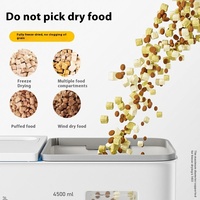 Vente flash : Distributeur automatique de nourriture pour animaux de compagnie intelligent 2 en 1 avec caméra et commande par application, distributeur d'eau de 4 L, bols en plastique écologiques