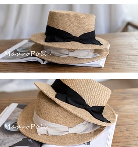 CUSTOM FLAT TOP BOATER Diseñador Lafite <span class=keywords><strong>Toquilla</strong></span> Venta al por mayor Sun Woven Summer Beach SHADE <span class=keywords><strong>Sombrero</strong></span> <span class=keywords><strong>de</strong></span> <span class=keywords><strong>paja</strong></span> para damas HOMBRES Mujeres Verano - Product Image 5