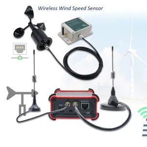 אלחוטית דיגיטלית מהירות רוח רשת חיישני חממה מהירות רוח אוויר תחנת מזג אוויר אלחוטית עם כיוון רוח