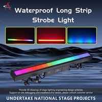 Barre LED multi-segments 800W IP67 étanche RGB Or Blanc Stroboscope DMX RDM pour extérieur, spectacle de lumière scénique de mariage, éclairage mural