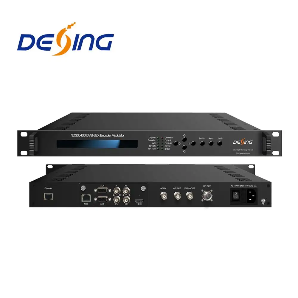 NDS3543D HEVC/H.265 SDI to DVB-S2/S2X 변조기 HDMI to DVB-S2 인코더 변조기 H.265 HD 변조기