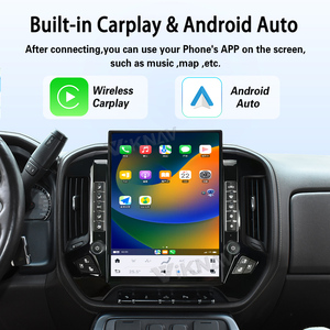 15.6 Inch Android Car Radio Fit for Chevrolet Silverado/GMC SIERRA 2014-2018 <b>Wireless</b> CarPlay GPS Navigation Multimedia Player - Product Image 4