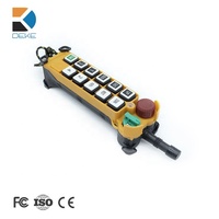 Télécommande sans fil pour grue F24-10D 12/24/36/48/110/220/380V 315MHz 433MHz Code fixe Plastique Portée de contrôle 100m 80 canaux