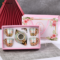 Vente en gros de coffrets cadeaux turcs chinois, coffret de thé et de café arabe éthiopien de luxe, porcelaine résistante au micro-ondes et au lave-vaisselle