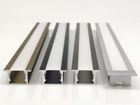 Fabricant de Foshan, bandes lumineuses LED en aluminium pour gouttières, avec anodisation T5, CRI élevé 90, DC 12V, 6000K, lumière du jour, garantie de 3 ans